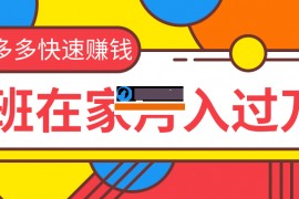 2020快速用拼多多赚钱，没有货源没有资金没有技术照样月入万元教程