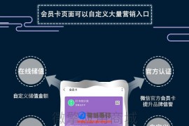 【微信公众号】竹鸟微信原生会员卡V2.0.0全开源解密源码打包